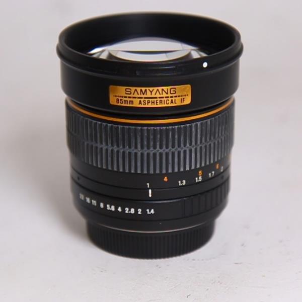 Used Samyang 85mm f/1.4 AS IF UMC Aspherical Lens Canon EF