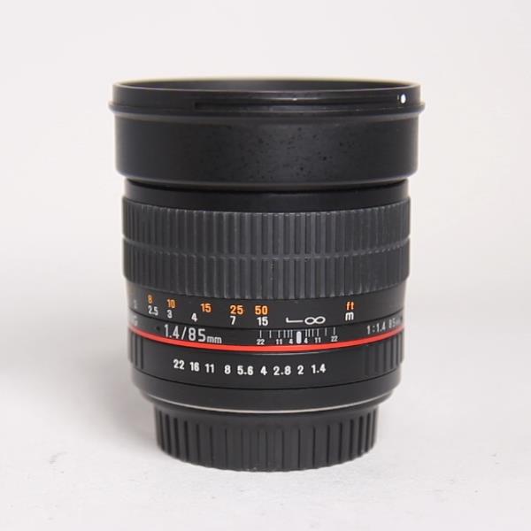 Used Samyang 85mm f/1.4 AS IF UMC Aspherical Lens Canon EF