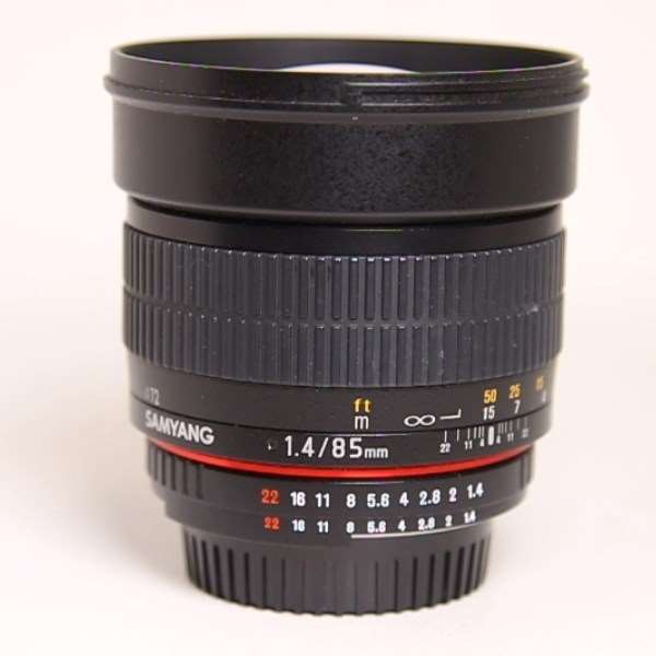 Used Samyang 85mm f/1.4 AS IF UMC Aspherical Lens Nikon F