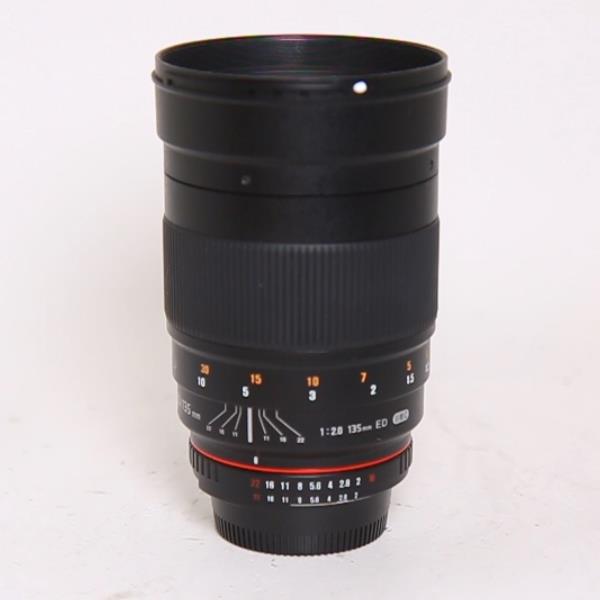 Used Samyang 135mm f/2 ED UMC Telephoto Lens Nikon F