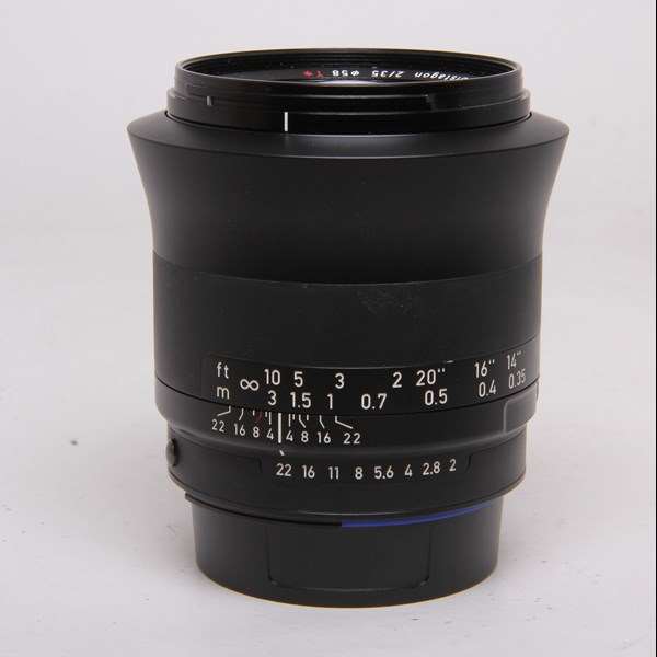 Used Zeiss Milvus 35mm f/2 Distagon T* ZF.2 Standard Prime Lens Nikon F