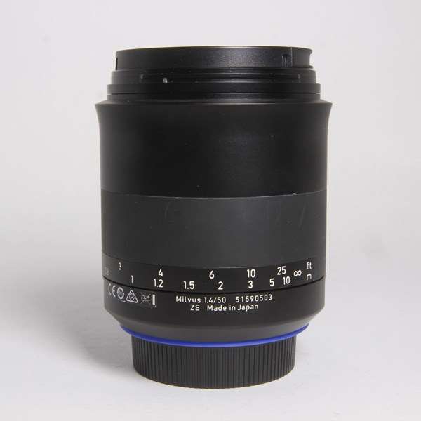 Used Zeiss Milvus 50mm f/1.4 Distagon T* ZE Prime Lens Canon EF