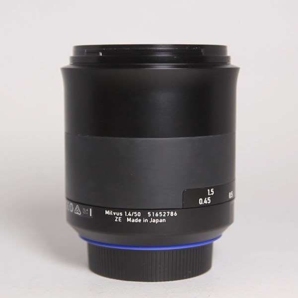 Used Zeiss Milvus 50mm f/1.4 Distagon T* ZE Prime Lens Canon EF