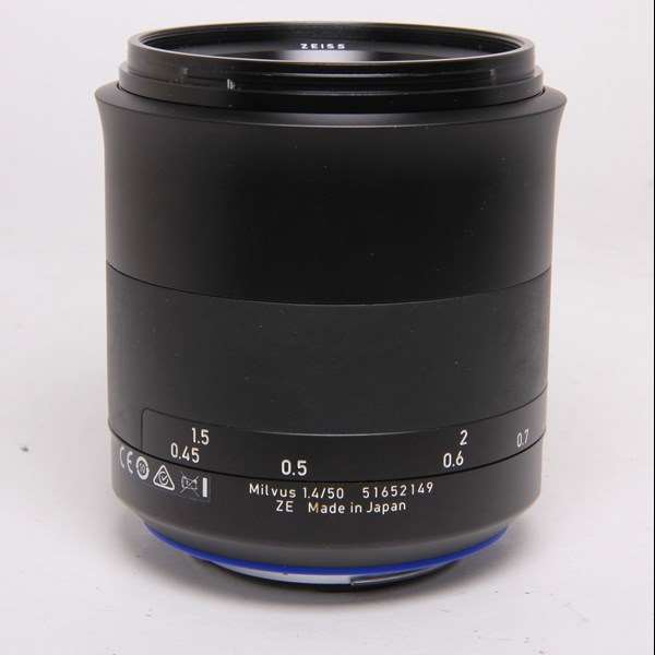 Used Zeiss Milvus 50mm f/1.4 Distagon T* ZE Prime Lens Canon EF