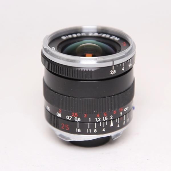 Used Zeiss Biogon T* 25mm f/2.8 ZM Lens Black Leica M