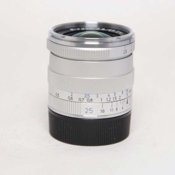 Used Zeiss Biogon T* 25mm f/2.8 ZM Lens Silver Leica M