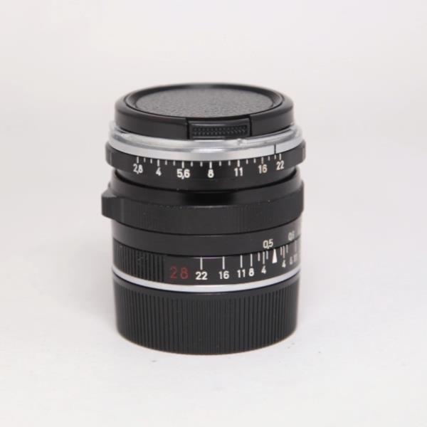 Used Zeiss Biogon T* 28mm f/2.8 ZM Lens Black Leica M