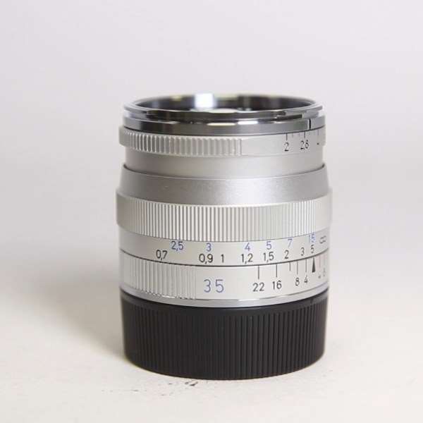 Used Zeiss Biogon T* 35mm f/2 ZM Lens Silver Leica M