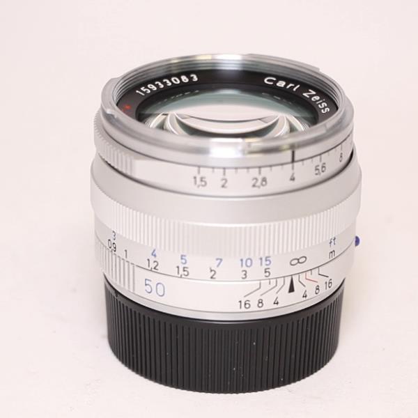 Used Zeiss C Sonnar T* 50mm f/1.5 ZM Lens Silver Leica M