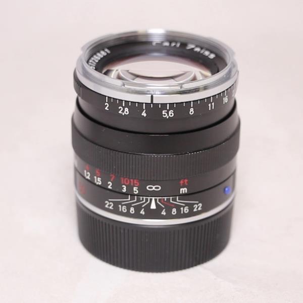 Used Zeiss Planar T* 50mm f/2 ZM Lens Black Leica M