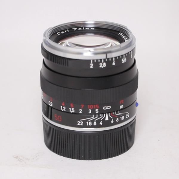 Used Zeiss Planar T* 50mm f/2 ZM Lens Black Leica M