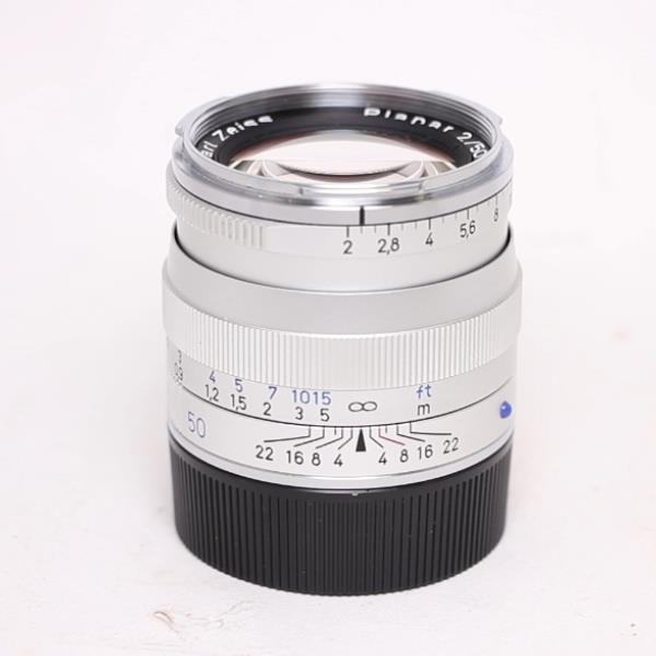 Used Zeiss Planar T* 50mm f/2 ZM Lens Silver Leica M