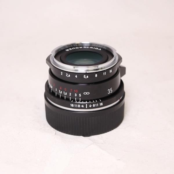 Used Voigtlander 35mm f/2 VM ASPH Ultron Vintage Line Type II Lens Black