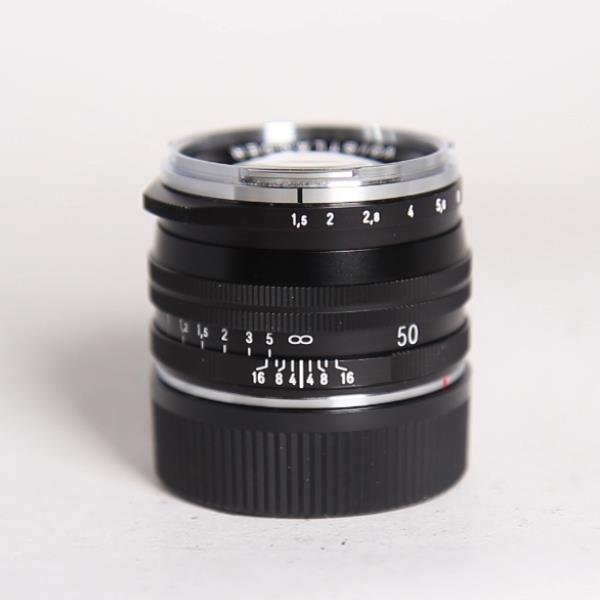 Used Voigtlander 50mm f/1.5 II VM ASPH Nokton Vintage MC Lens Black M Mount
