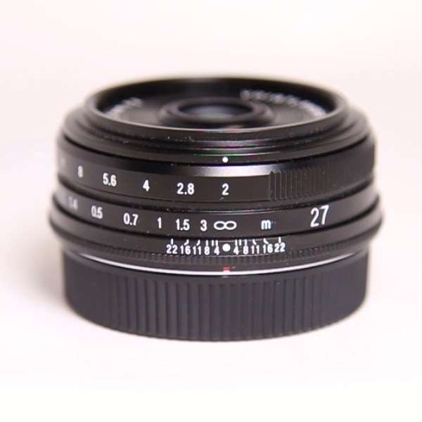 Used Voigtlander 27mm f/2 Ultron Lens for Fujifilm X Black