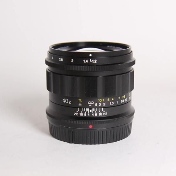 Used Voigtlander Nokton 40mm f/1.2 Aspherical Lens for Nikon Z