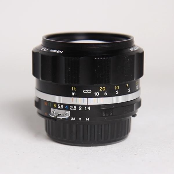 Used Voigtlander 58mm f/1.4 SL II-S Nokton Lens Black Nikon F Mount