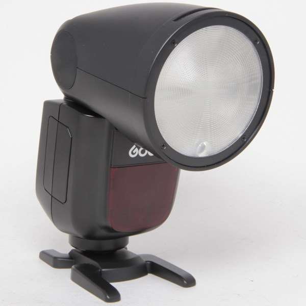 Used Godox V1N round camera flash for Nikon