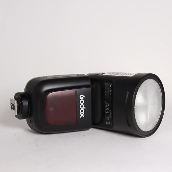 Used Godox V1O round camera flash for Olympus