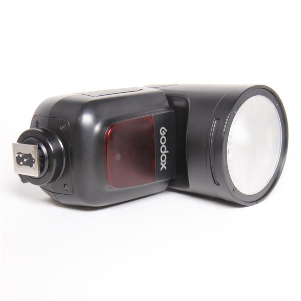 Used Godox V1F round camera flash for Fujifilm