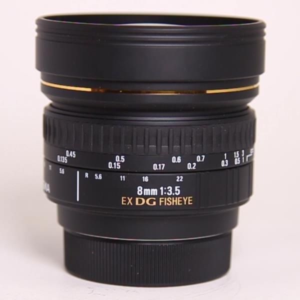 Used Sigma 8mm f/3.5 EX DG Circular Fisheye Lens Nikon F