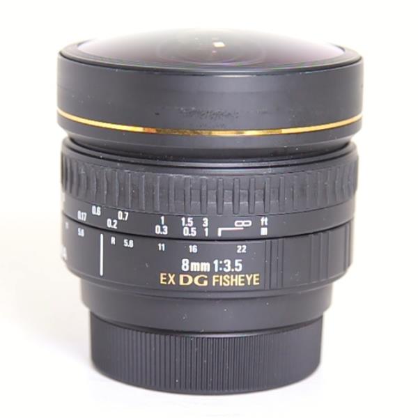 Used Sigma 8mm f/3.5 EX DG Circular Fisheye Lens Nikon F