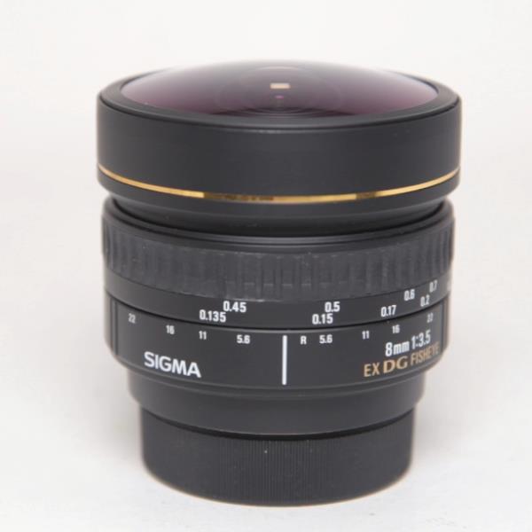 Used Sigma 8mm f/3.5 EX DG Circular Fisheye Lens Nikon F