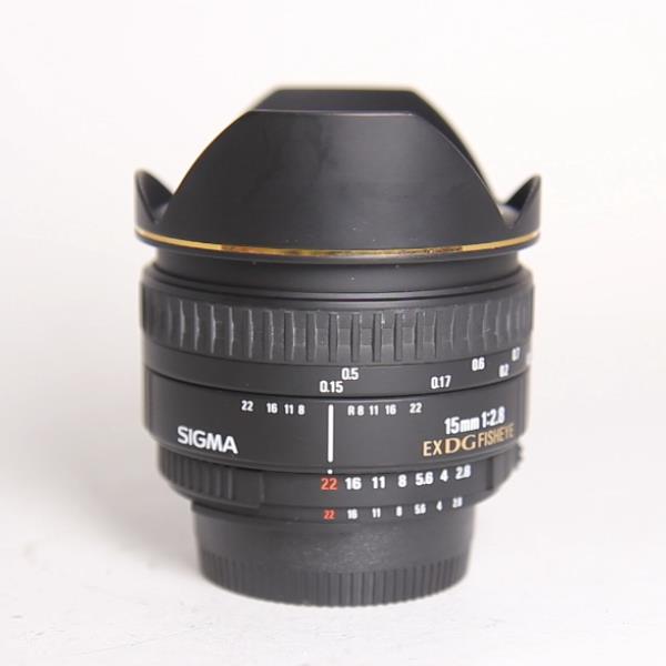 Used Sigma 15mm f/2.8 EX DG Diagonal Fisheye Lens Nikon F