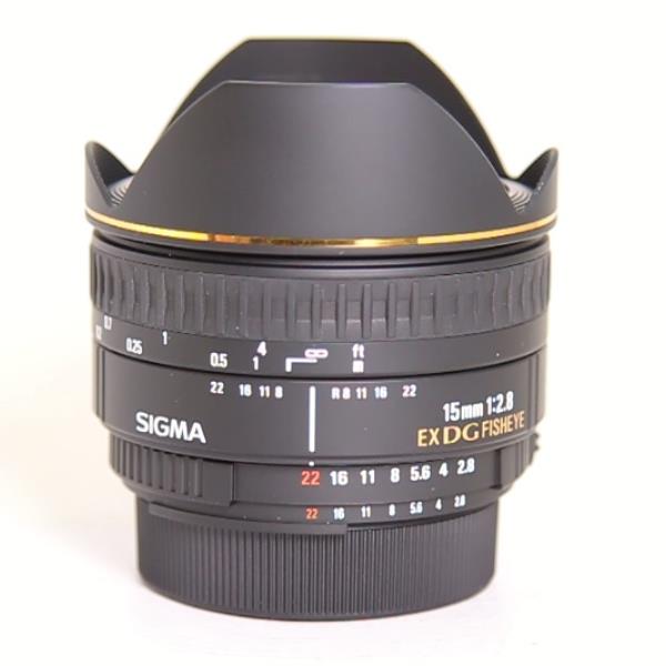 Used Sigma 15mm f/2.8 EX DG Diagonal Fisheye Lens Nikon F