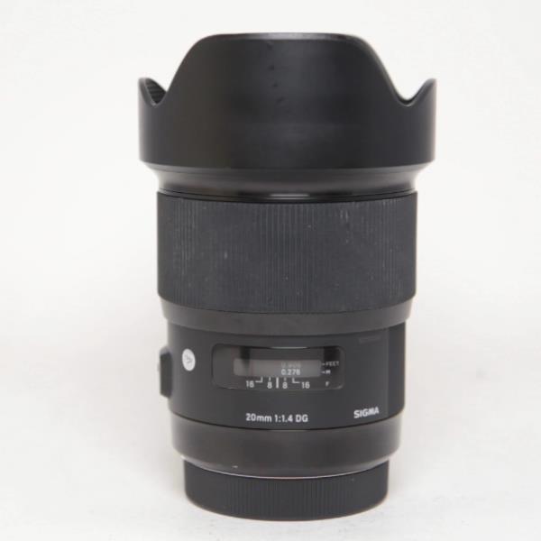 Used Sigma 20mm f/1.4 DG HSM Art Lens Canon EF