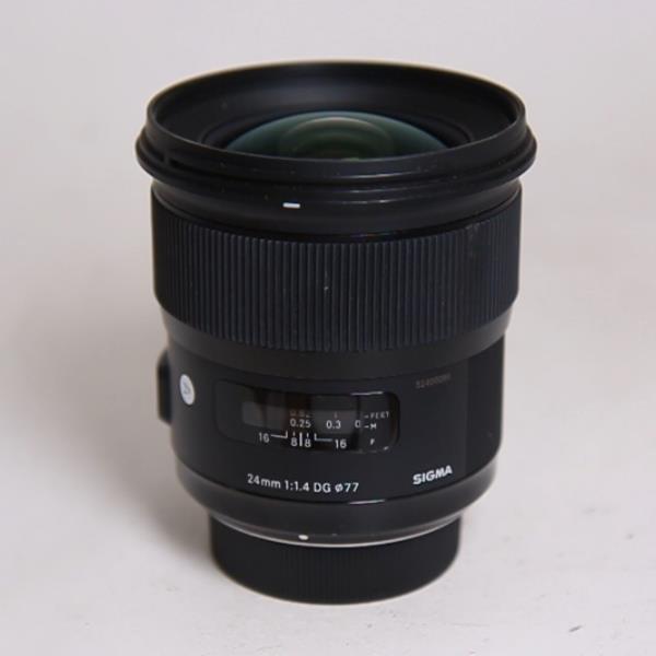 Used Sigma 24mm f/1.4 DG HSM Art Lens Nikon F