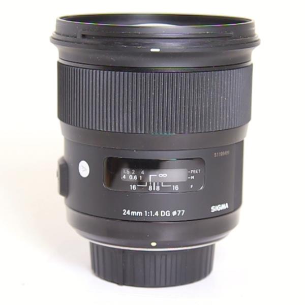 Used Sigma 24mm f/1.4 DG HSM Art Lens Nikon F