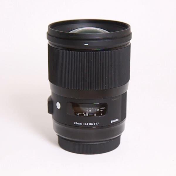 Used Sigma 28mm f/1.4 lens DG HSM Art Canon mount