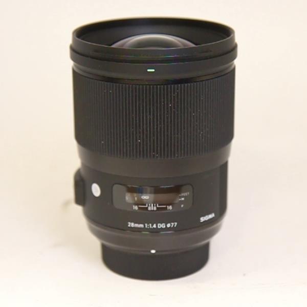 Used Sigma 28mm f/1.4 lens DG HSM Art Nikon mount