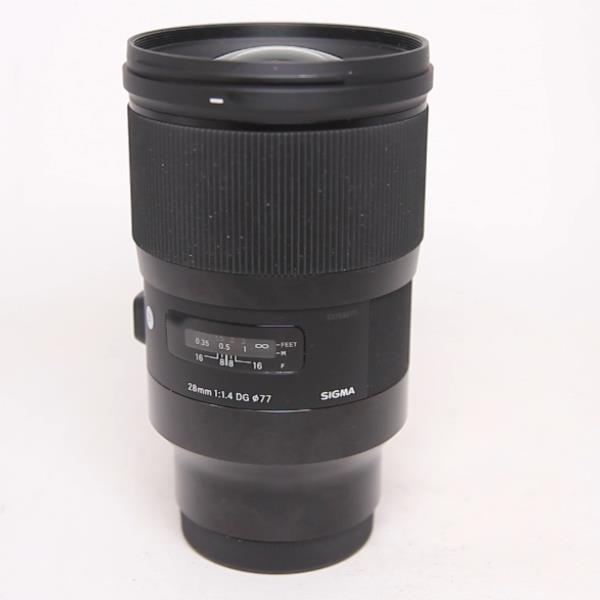 Used Sigma 28mm f/1.4 lens DG HSM Art Sony E-mount