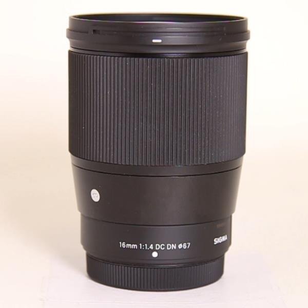 Used Sigma 16mm f/1.4 DC DN Contemporary Lens for Fujifilm X Mount