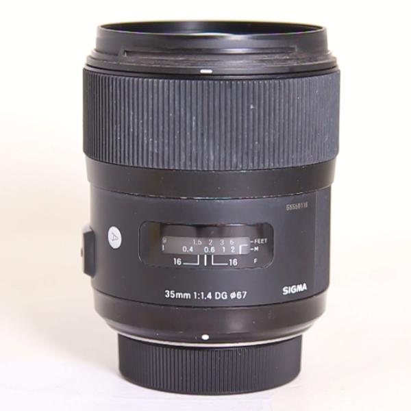 Used Sigma 35mm f/1.4 DG HSM Art Lens Nikon F