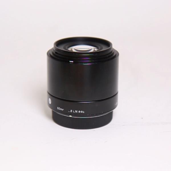 Used Sigma 60mm lens  f/2.8 DN - Black - Micro Four Thirds