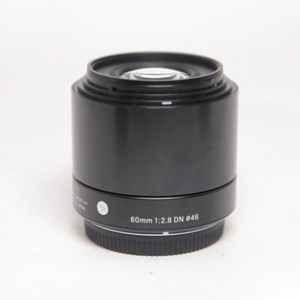 Used Sigma 60mm lens  f/2.8 DN - Black - Micro Four Thirds