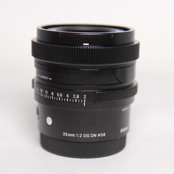 Used Sigma 35mm f/2 DG Contemporary Lens Black for Sony E
