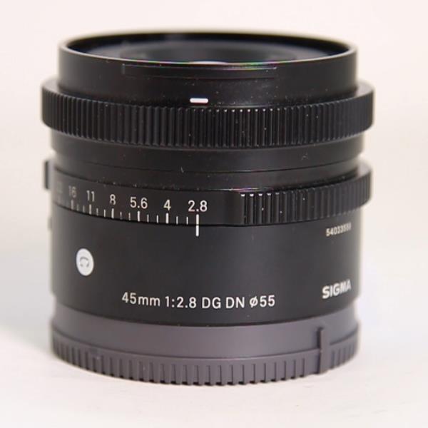 Used Sigma 45mm f/2.8 DG Contemporary Lens Black for Sony  E Mount