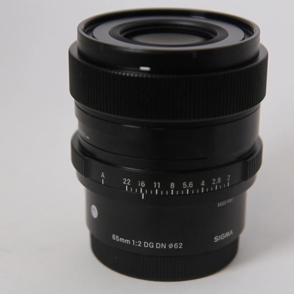 Used Sigma 65mm f/2 DG Contemporary Lens Black for Sony E