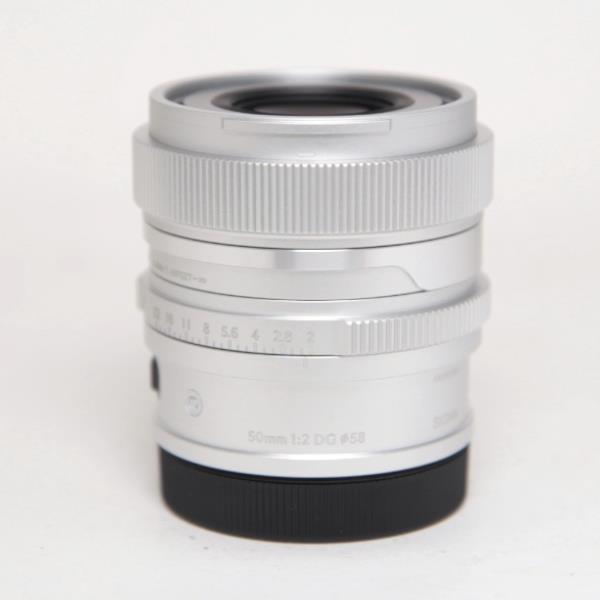 Used Sigma 50mm f/2 DG Contemporary Lens Silver for L Mount
