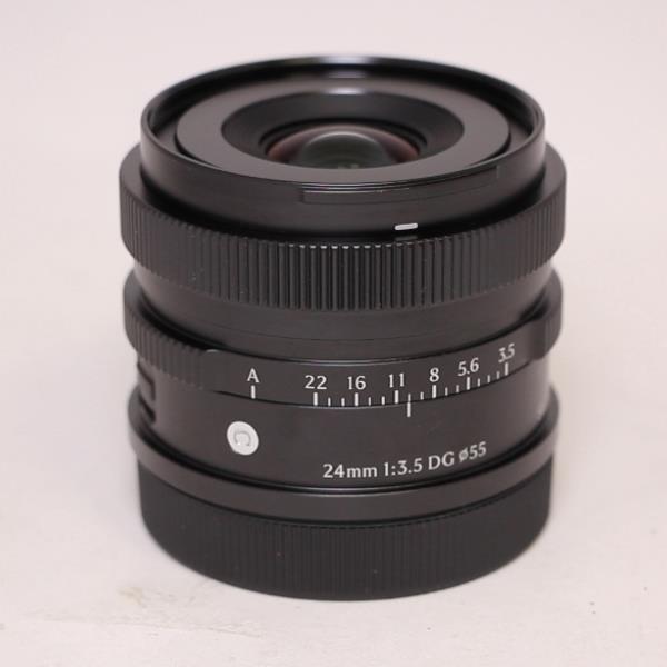 Used Sigma 24mm f/3.5 DG Contemporary Lens Black for L Mount