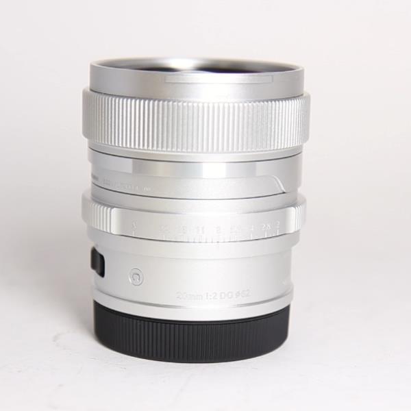 Used Sigma 20mm f/2 DG Contemporary Lens Silver for L Mount