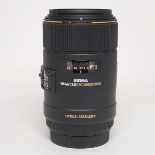 Used Sigma 105mm f/2.8 EX DG OS HSM Macro Lens Canon EF