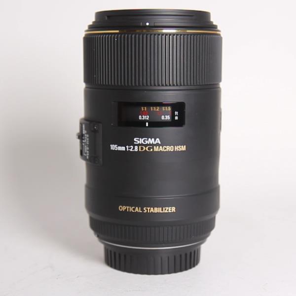 Used Sigma 105mm f/2.8 EX DG OS HSM Macro Lens Canon EF