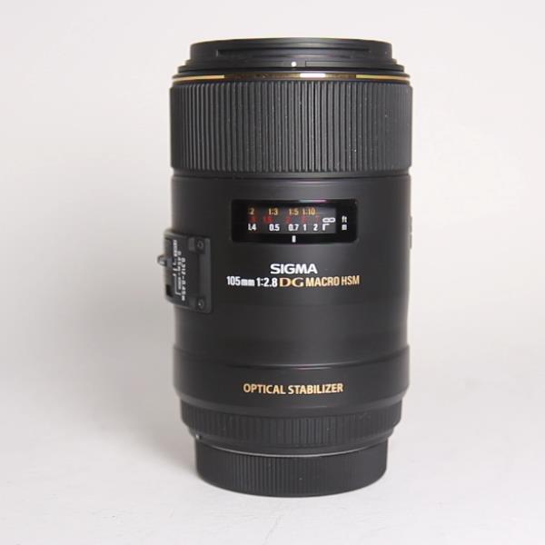 Used Sigma 105mm f/2.8 EX DG OS HSM Macro Lens Canon EF