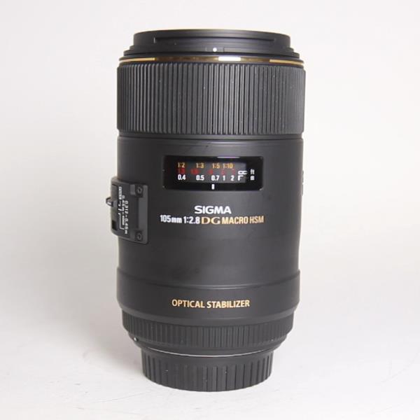 Used Sigma 105mm f/2.8 EX DG OS HSM Macro Lens Canon EF