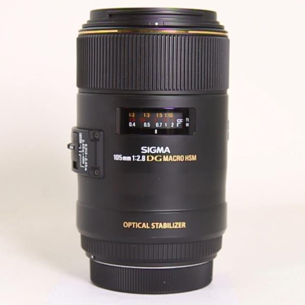 Used Sigma 105mm f/2.8 EX DG OS HSM Macro Lens Canon EF